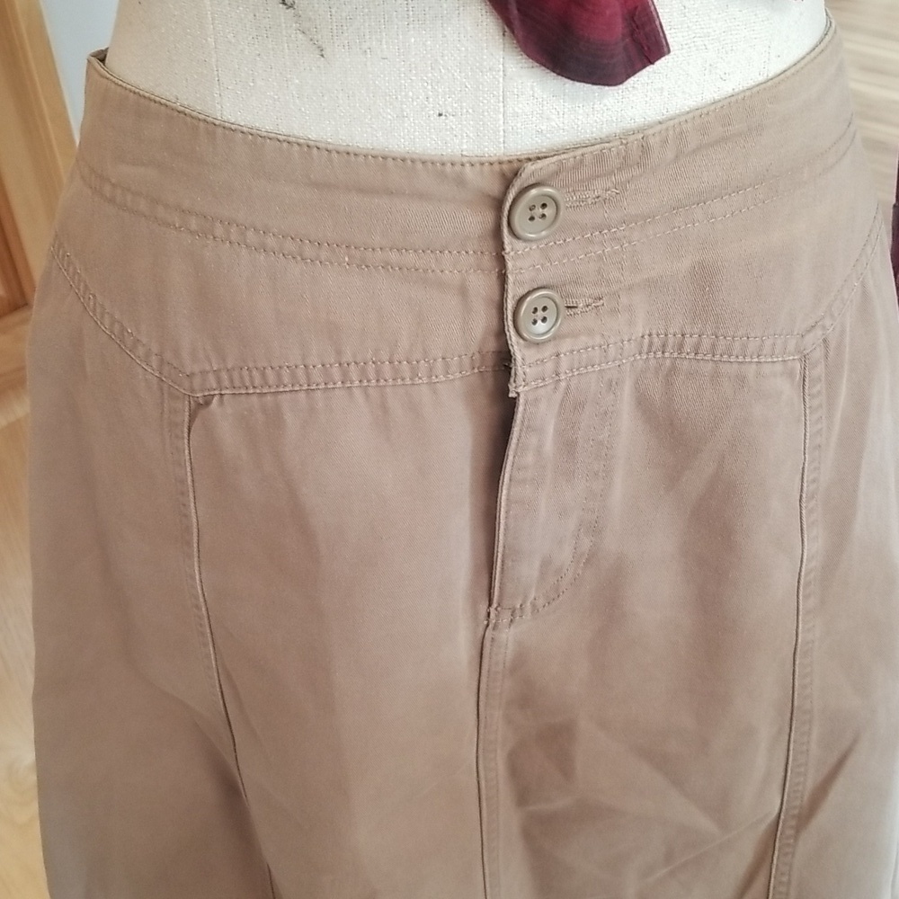 Bass 100% Cotton A Line Skirt. Womens Size 6 Khaki Color - Picture 2 of 6